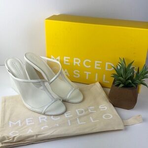 NEW Mercedes Castillo Lathasa Mules Heels 6.5